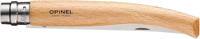 Opinel Effile Slimline Series Folding Fillet Knife – Slim Blade Folding Knife, Virobloc Locking Collar, Sustainably Harvested Wood Handles, Updated Blade Profile (Beechwood/No.12)