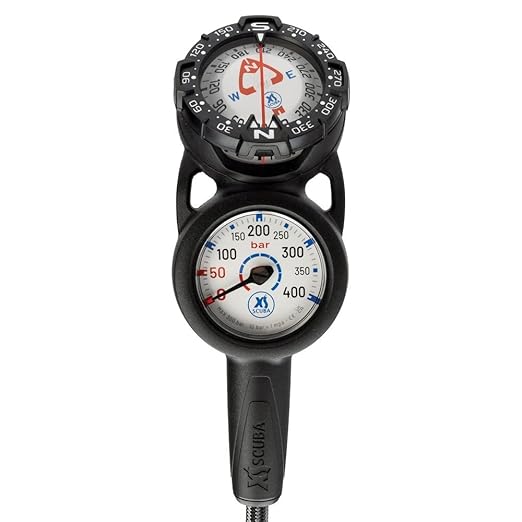 XS Scuba QuikVu Metric Console - Pressure and Compass
