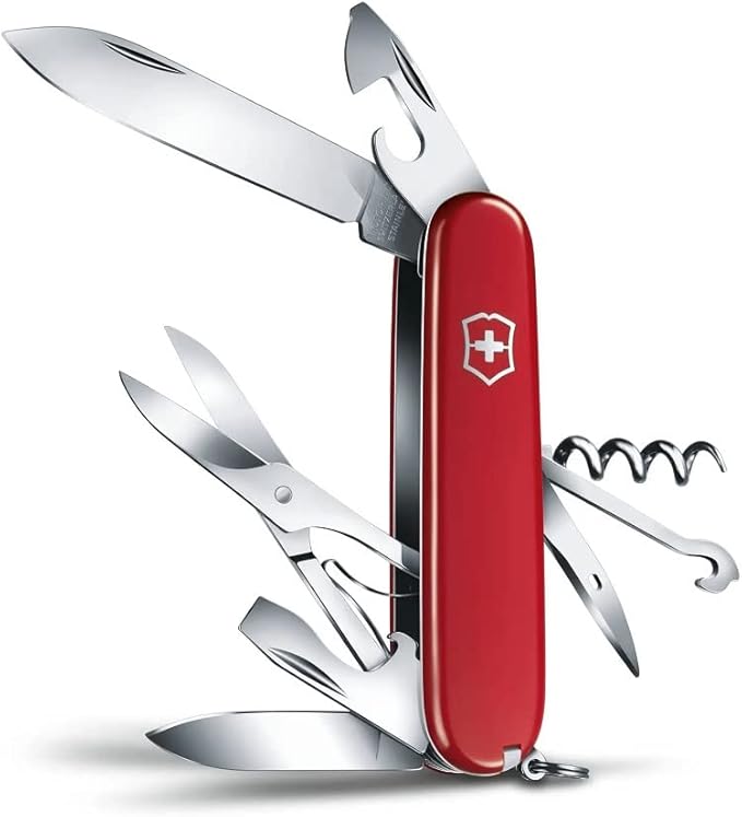 Climber Swiss Army Knife Red Blister Pack