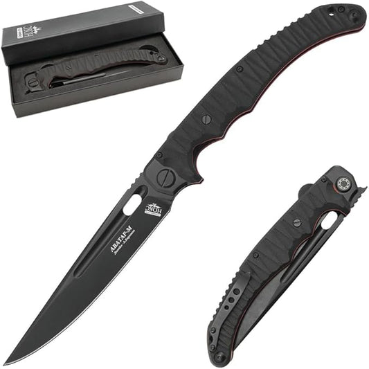 HOKC NOKS EDC camping folding knife Avatar-M | 334-709404, Black, Red
