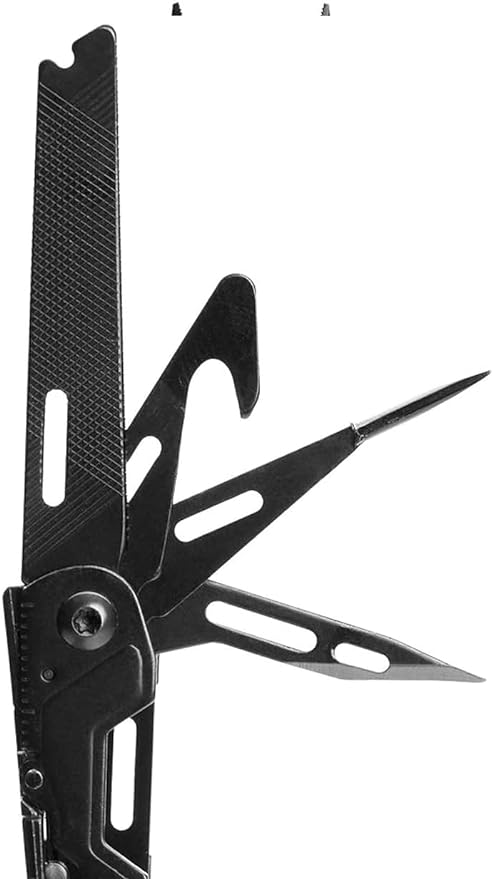 SOG PowerPint Mini Compact Stainless Steel Multi-Tool, 18 Lightweight Specialty Tools & SOG Multitool Pliers Pocket Knife, Black