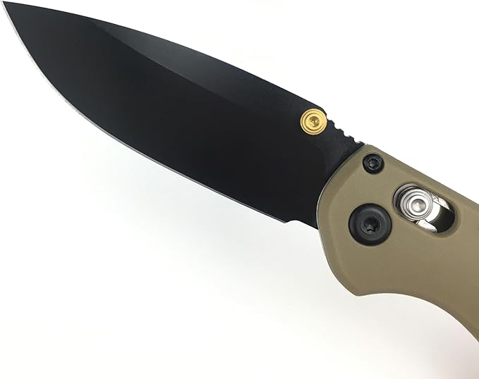 HUAAO 7in Manual Open Pocket Knife, Axis Lock Knife with 2.8in 8Cr13Mov Steel Blade Glass-Filled Nylon Handle, EDC Folding Knife with Clip for Camping Hunting