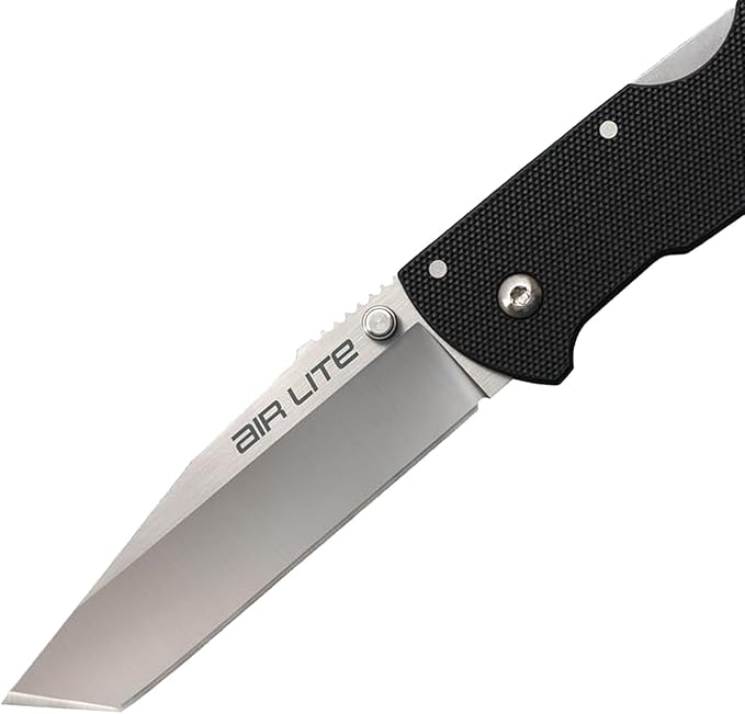 COLD STEEL Air Lite 3.5" AUS10A Tanto Point Blade 4.5" G-10 Handle Everyday Carry Compact Pocket Folding Knife w/Tri-Ad Lock