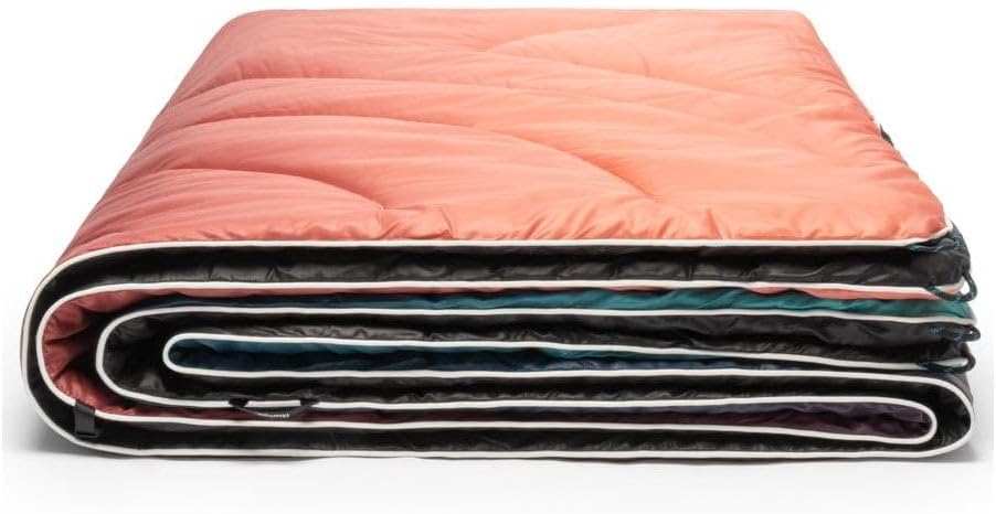 Rumpl Original Puffy Blanket - Warm Puffy Camping Blanket, 100% Recycled Polyester Insulation, Lightweight, Packable, Water-Resistant, Outdoor Puffer Blanket, 52"x75", Arizona Fade