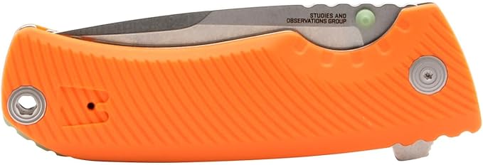 SOG Tellus FLK Daily Outdoor Full-Sized Frame Lock Folding Knives | GRN Handle | CRYO 440C Stainless Steel Blade | Reversible Pocket Clip