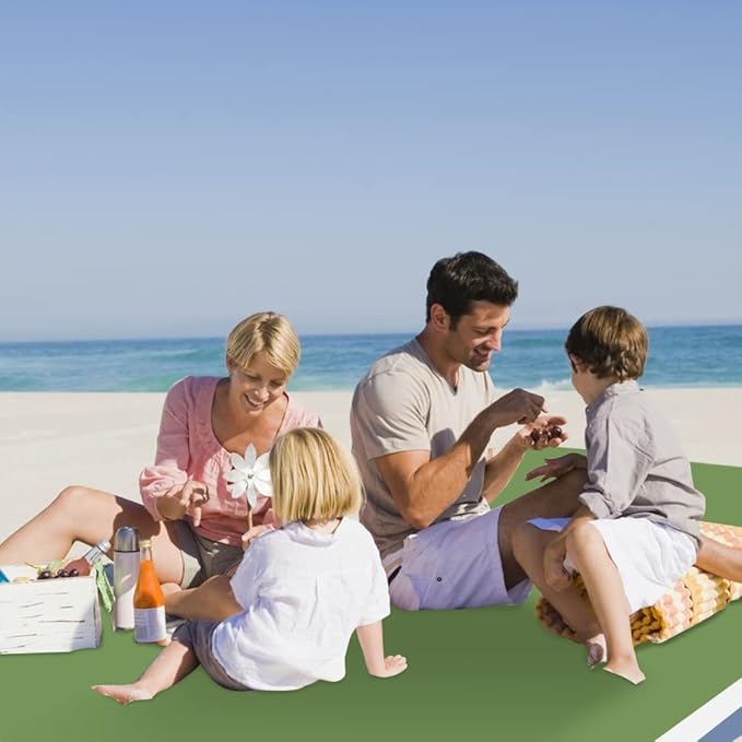 Beach Blanket Large Size 82"x78" Sand Free Waterproof Quick Drying Outdoor Camping for 3-6 Adults,Soft Comfortable Durable for Camping Beach Park Travel Family