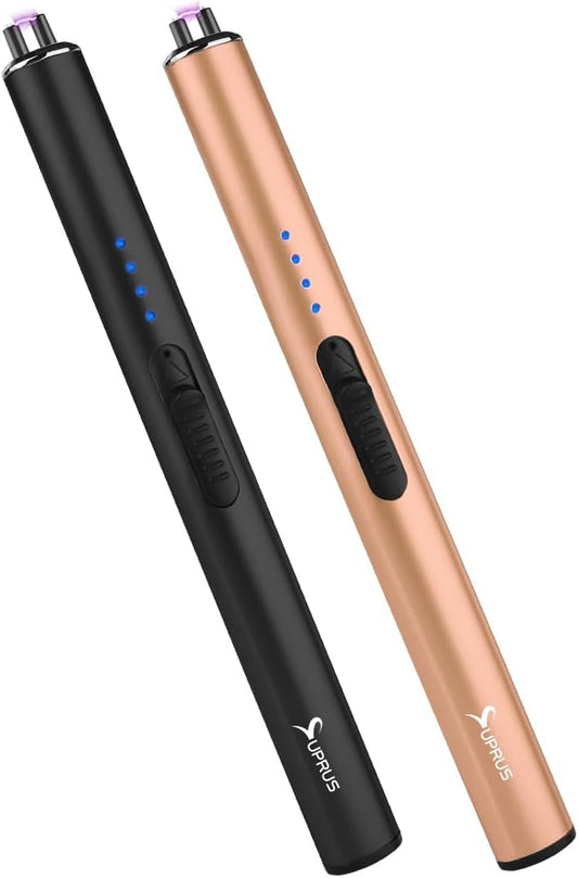 SUPRUS Electric Lighter Arc Windproof Flameless USB Lighter Rechargeable Lighter with Safety Lock