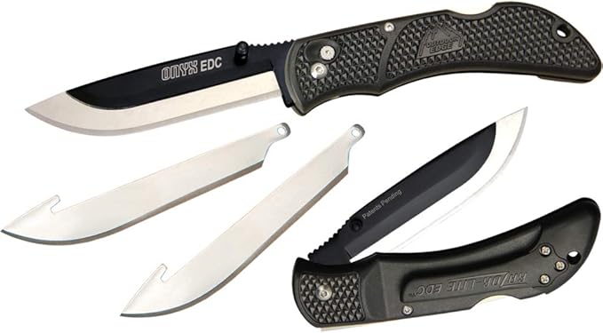 Outdoor Edge Cutlery Corp Onyx EDC Knife, Black