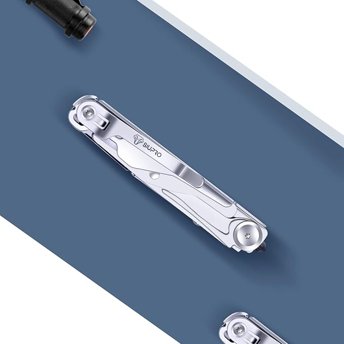 9 in 1 Multitool Pocket Knife Set for Men, Survival Small Multi Tool Scissors with Clip, Tactical Gear for Camping, Outdoor, Fishing, Car, Work, Gifts Ideas