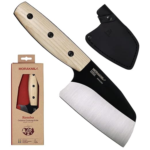 Morakniv Rombo BlackBlade (S) Ash Wood Leather Sheath