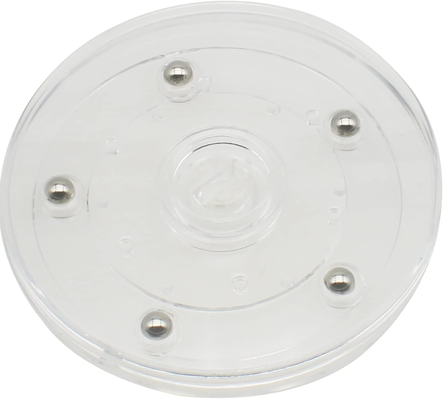 2 Pack 4" Lazy Susan Turntables Acrylic Ball Bearing 360 Degree Rotating Tray for Spice Rack Table Cake Kitchen Pantry Decorating (Transparent)
