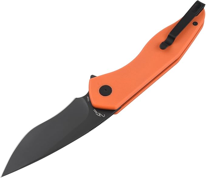 Viper Pocket Knife Black DLC Finish 154CM Steel Blade G10 Handle Nested Liner Lock Folding Knife Qualified as Outdoor Knife (Black Blade)