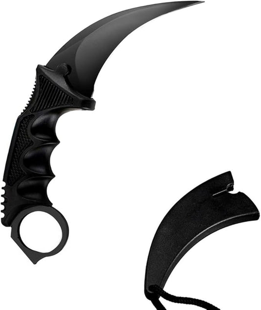 TOPOINT Karambit Trainer Knife No Cutting Edge Karambit Practice Training Knife Without Cutting Edge Trainer Tool with Sheath for Beginner 100% Safe Trainer Tool