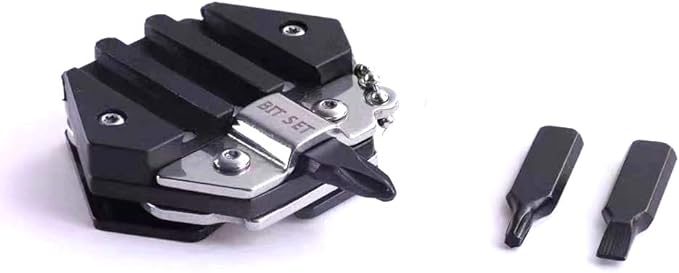 Multitool Card Key Chain – Hexagonal Kit with Micro Screw Driver Set, Bottle Opener, EDC Tools, Multipurpose, Foldable Survival Tool Set for Men & Women Christmas Gifts Under 10 Dollars