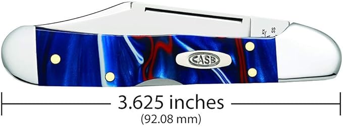 Case WR XX Pocket Knife Patriot Kirinite Mini Copperlock Item #11211 - (101749L SS) - Length Closed: 3 5/8 Inches