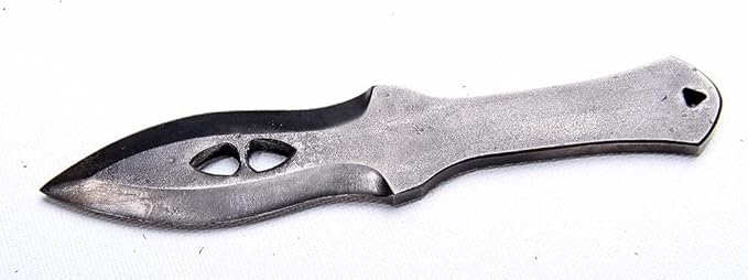 Toferner Hand Forged Sports Knife Markmanship with Leather Neck Case, Vintage Sports Knife with Sheath, Hardened Blade, Hand Made Craft, Gift Idea for Men