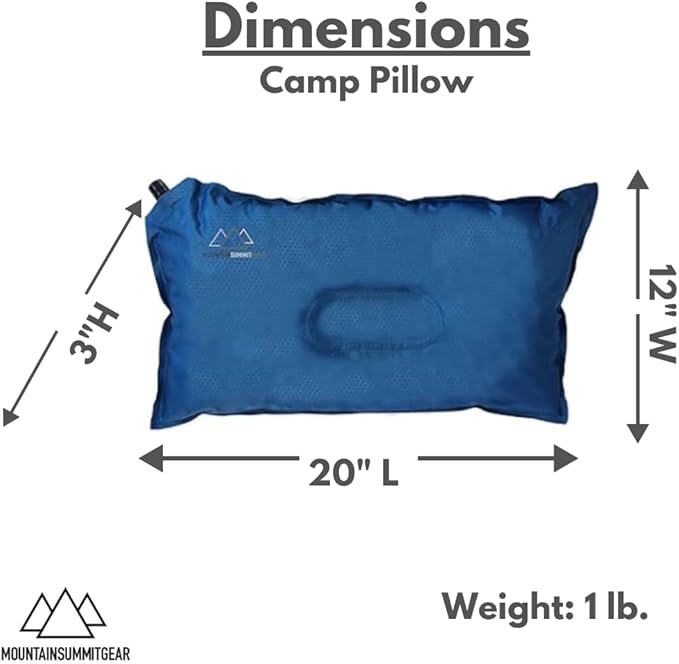 Inflatable Camp Pillow (Travel and Camping Pillow by Caddis Sports, Inc.)