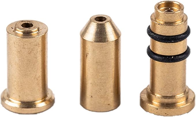 Gas Refill Adapter, 3pcs/Set Brass Gas Refill Adapter for S.T Dunhill Lighter/for Dupont Small Lighter,Easy to Install Gas Refill Adapter for Camping Outdoor Gas Cylinder Tank Accessories