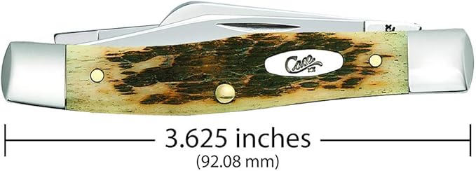 Case Medium Amberbone CV Stockman Pocket Knife, Chrome