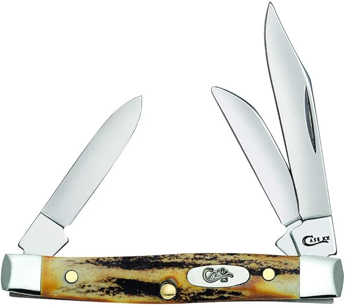 Case WR XX Pocket Knife Indian Sambar Stag Small Stockman Item #178 - (5333 SS) - Length Closed: 2 5/8 Inches