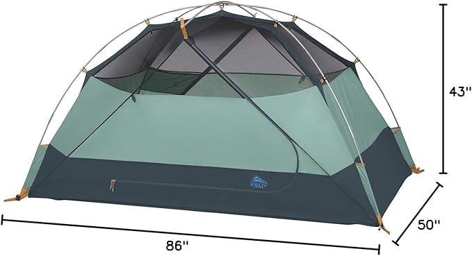 Kelty Wireless Freestanding Car Camping Tent, 2 4 or 6 Person Sleeping Capacity, Two Doors + Two Vestibules, Campground Festival Backyard Shelter, 2022