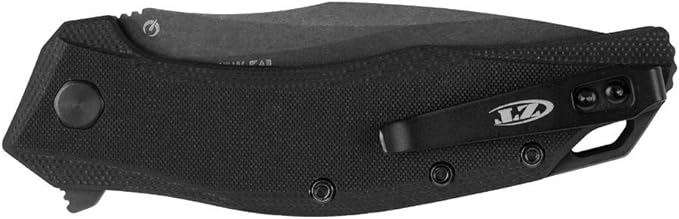 Zero Tolerance 0350 Folding Pocket Knife; 3.25” S30V Stainless Steel Blade with Black Tungsten DLC Finish; Textured G-10 Handle Scales, SpeedSafe Assisted Opening, Liner Lock, Quad-Mount Clip; 6.2 OZ.