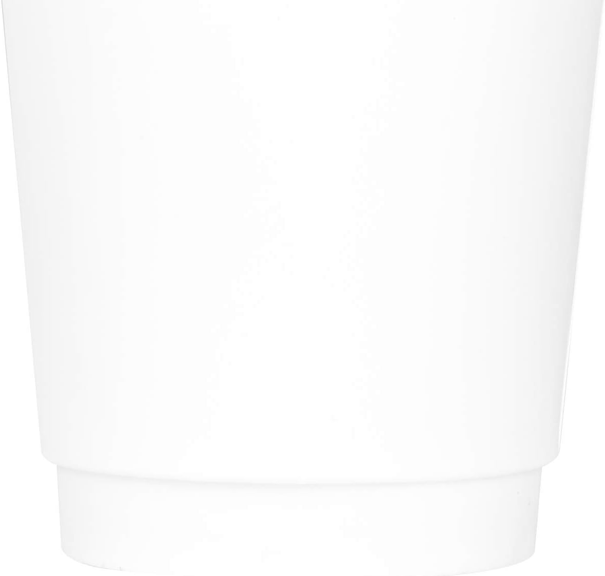 Karat 8 oz Double-Wall Insulated Coffee Cup [500 Count] White Disposable Paper Hot Cup - Rolled Rim for Hot Beverages, 80mm (C-KIC508W)