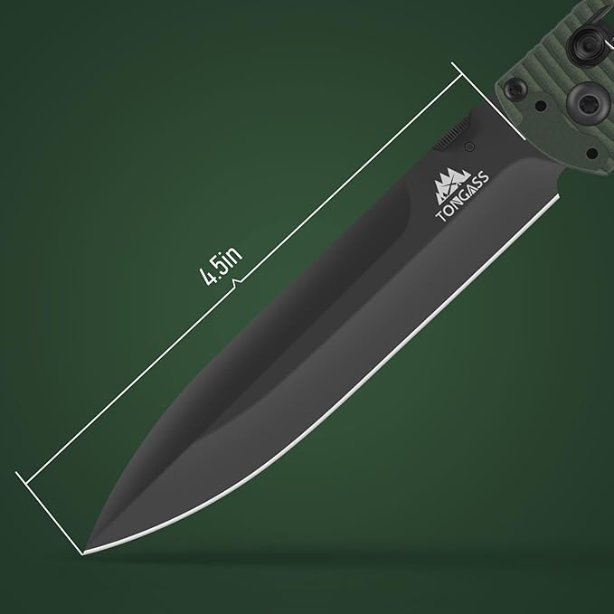 Folding Knife,Stainless Steel Pocket Knives & Folding Knives,10.2 in EDC Tactical Knife with Safety Lock+clip for Men Camping Hunting Fishing Hiking