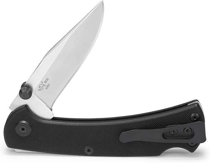 Buck Knives Slim Lock-back Pocket Knife with G10 Handle, Thumb Studs and Removable/Reversible Deep Carry Pocket Clip, S30V Blade