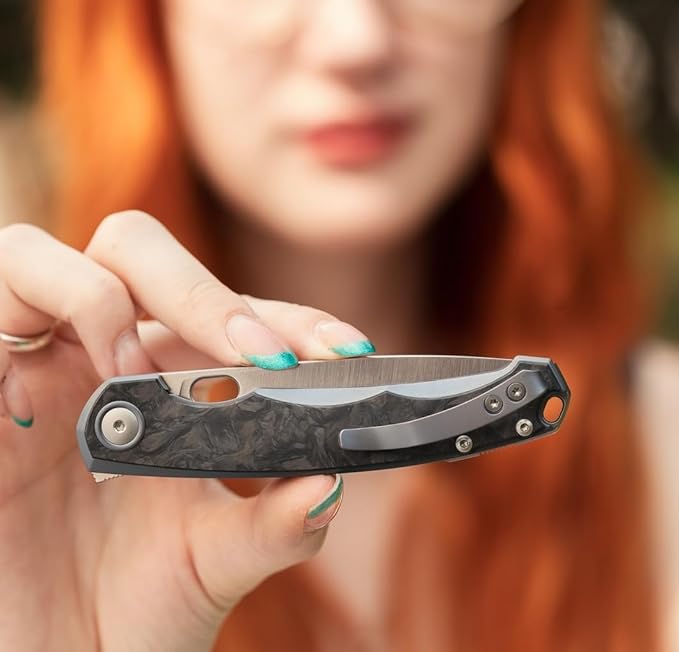 ECLIPSE Folding Pocket Knife, Vox Design, Lightweight Liner Lock