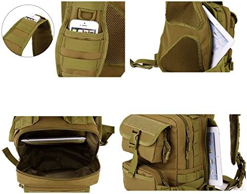 HUNTVP Tactical Military Sling Pack Chest Daypack Molle Backpack Shoulder Bag