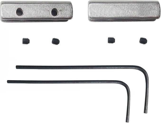 Pocket Folding Knives Thumb Bars,Universal Replacement Thumb Studs Button for Folding Hunting Knives Thickness 2.0mm to 3.2mm, Pack of 2 Sets (Stainless Steel)