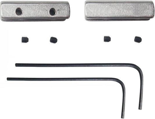 Pocket Folding Knives Thumb Bars,Universal Replacement Thumb Studs Button for Folding Hunting Knives Thickness 2.0mm to 3.2mm, Pack of 2 Sets (Stainless Steel)