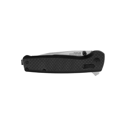 SOG Terminus XR Ergonomic Ambidextrous Lightweight Sleek Balanced Folding Knife| G10 Carbon Fiber Handle | S35VN Steel Blade