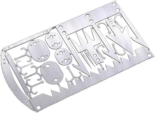 Survival Cards - Original 22-in-1 Wallet Multitool for Camping Gear, Hiking, Fishing, Hunting, Wilderness Survival, Preppers Bug Out Bag, Emergency Kit