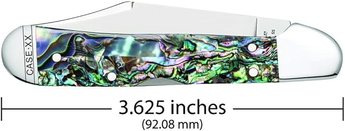 Case WR XX Pocket Knife Abalone Mini Copperlock Item #12020 - (81749L SS) - Length Closed: 3 5/8 Inches