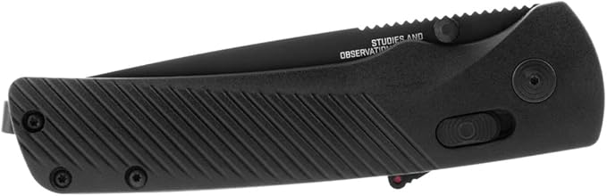 SOG Flash AT Daily Carry Ambidextrous Partially Serrated Pocket Folding Knives Ergonomic Handle D2 Steel Blade
