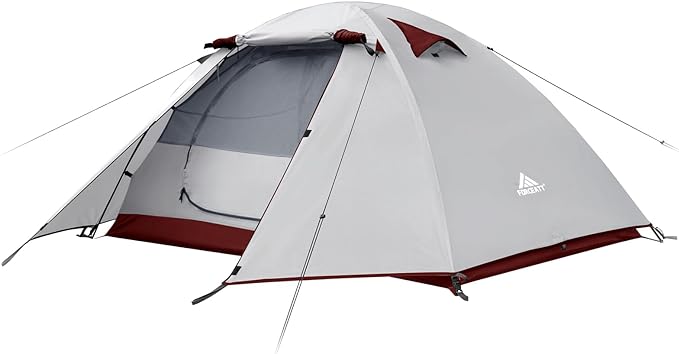 Forceatt Camping Tent 2/3/4 Person, Professional Waterproof & Windproof Lightweight Backpacking Tent Suitable for Outdoor,Hiking,Camping, Mountaineering and Travel