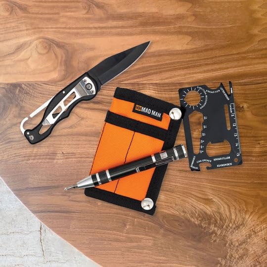 Mad Man Mad Man EDC Multi-Tool Gift Set, Orange, Men's Accessories Tool Kit