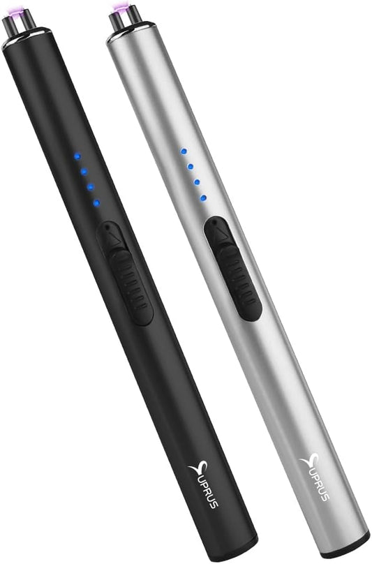SUPRUS Electric Lighter Arc Windproof Flameless USB Lighter Rechargeable Lighter with Safety Lock
