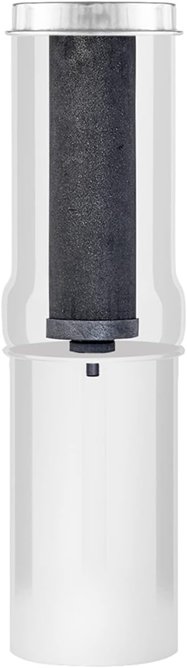 Go Berkey Water Filter Kit with 1 Qt. Berkey Gravity Fed Water Filter System, Berkey Sport Bottle and Black Berkey Primer
