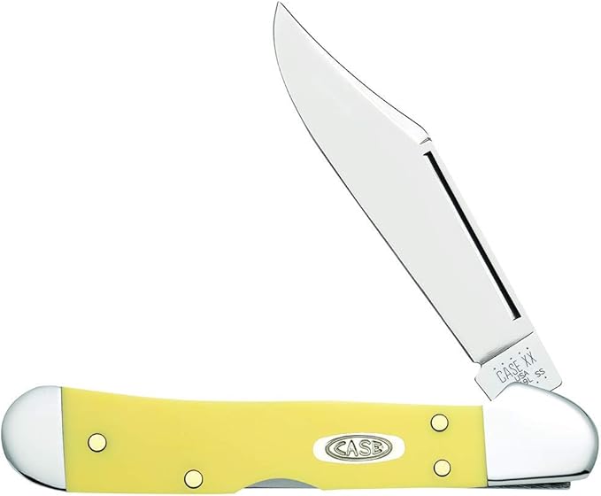 Case WR XX Pocket Knife Mini Copperlock Yellow Synthetic Cv Item #30116 - (31749L Cv) - Length Closed: 3 5/8 Inches