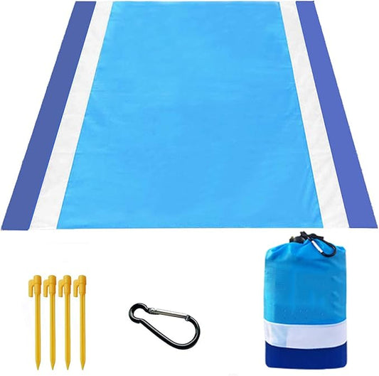 Beach Blanket Large Size 82"x78" Sand Free Waterproof Quick Drying Outdoor Camping for 3-6 Adults,Soft Comfortable Durable for Camping Beach Park Travel Family