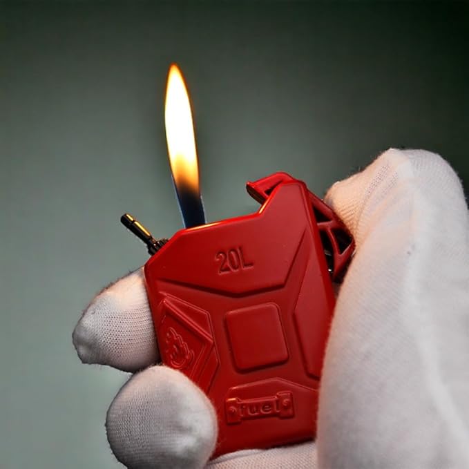 Cool Keychain Lighter, Butane Torch Refillable Lighter, Creative Novelty Lighter, Soft Flame Lighter, Unique Men's Gift Lighter, Birthday Candle Camping Accessory Lighter (No Butane Fuel) Red