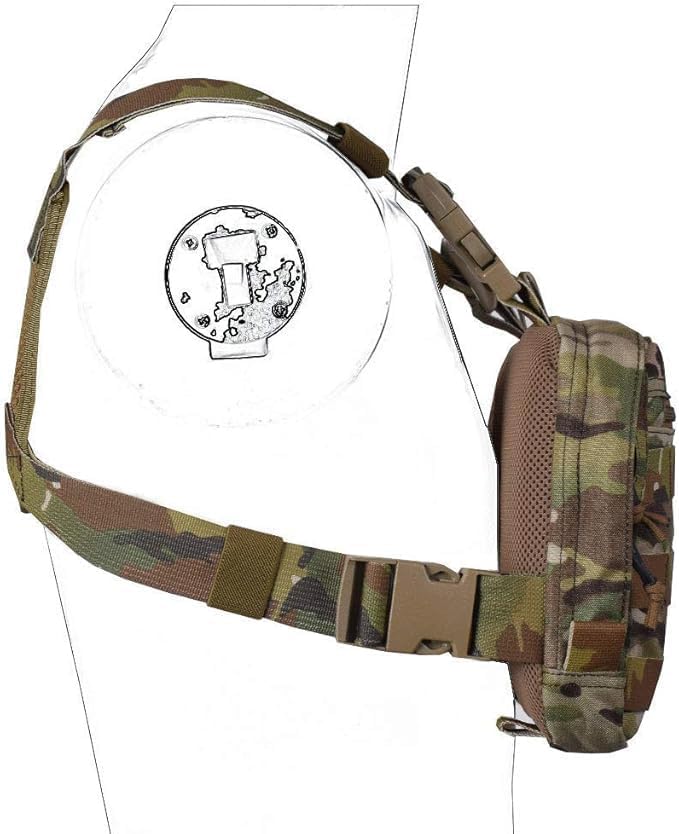 EMERSONGEAR Chest Pack Recon Kit Bag,Multi-Function Tool Pouch,Molle Vest Pouch Chest Bag for Men Tactical