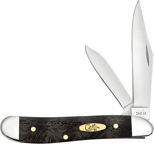Case Cutlery CA14005: Peanut Black Curly Oak
