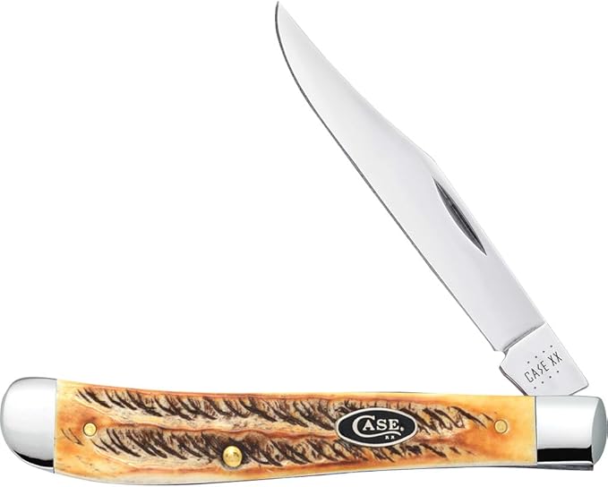 Case XX WR POCKET KNIFE, 6.5 BONESTAG SLIMLINE TRAPPER, 4 1/8 INCHES CLOSED, ITEM #39879