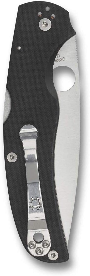 Spyderco Native Chief Knife - Black G-10 Handle with PlainEdge, Full-Flat Grind, CPM S30V Steel Blade and Back Lock - C244GP