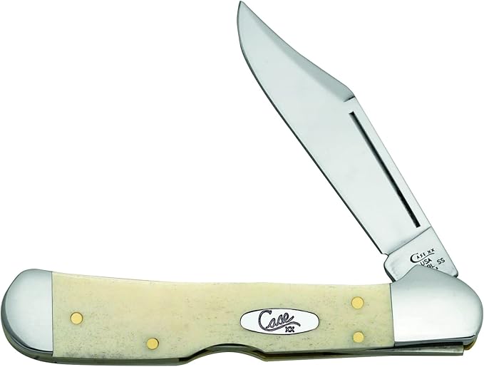 Case XX WR Pocket Knife Natural Bone Mini-Copperlock Item #22725 - (61749L SS) - Length Closed: 3 5/8 Inches