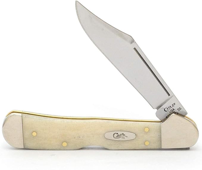 Case XX WR Pocket Knife Natural Bone Mini-Copperlock Item #22725 - (61749L SS) - Length Closed: 3 5/8 Inches
